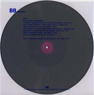 Live at the Moderna Museet in Stockholm - 9 July 1971