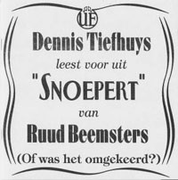 Leest voor uit "Snoepert" van Ruud Beemsters (of was het omgekee