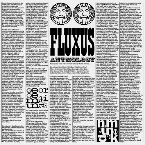 Fluxus Anthology: A Collection Of Music And Sound Events