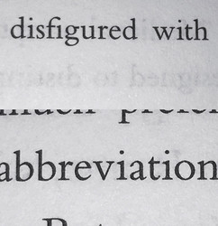 Disfigured With Abbreviations