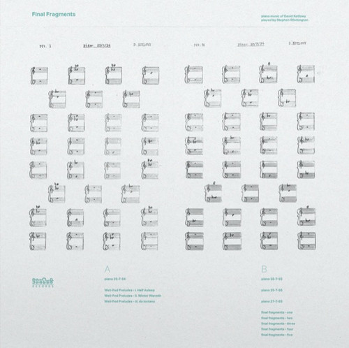 Final Fragments - Piano Music of David Kotlowy