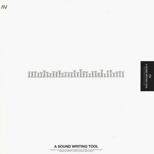 ɅV – A Sound Writing Tool